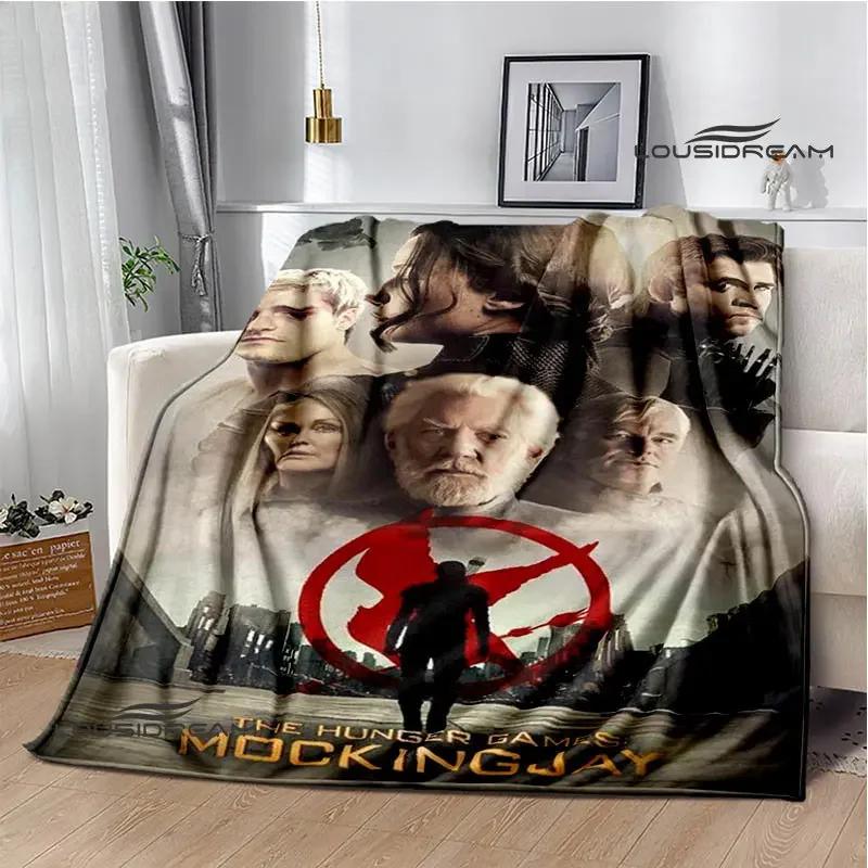 The Hunger Games Print Deka Flanelová deka Domácí cestovní deka deka tenká deka Teplá deka dárek k narozeninám
