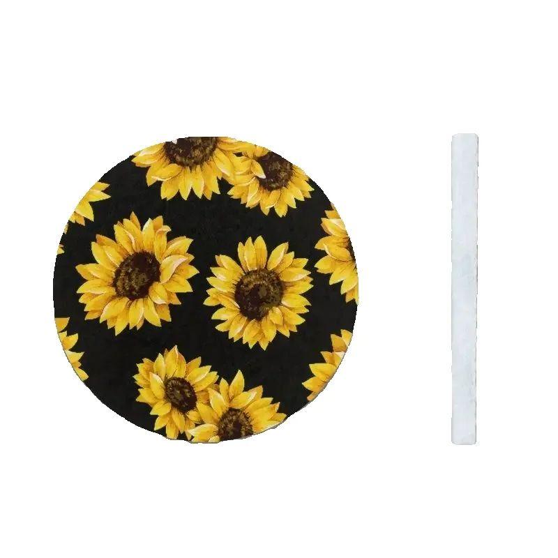 2pcs Sunflower Car Cup Mat, Car Cup Mat Beverage, Cute Car Accessories, Men and Women