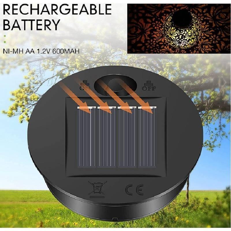 Elegant Solar Lantern Led Light For Outdoor Use With Stylish Hat And Garden Decor