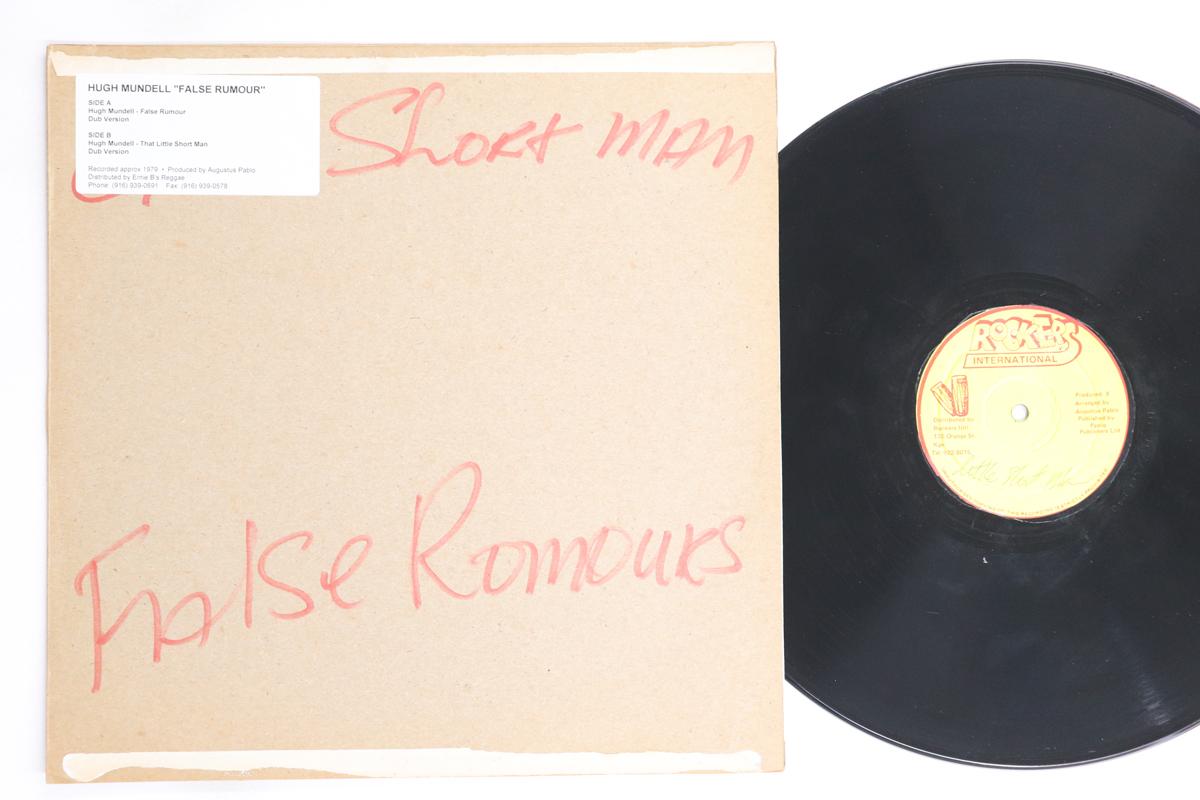 

12inch Record HUGH MUNDELL / JAH LEVI - False Rumour / That Little Short Ma NONE ROCKERS INTERNA Jamaica Reggae, Ska & Dub Used