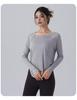 Women's Long Sleeve Ribbed Yoga Top - Autumn/Winter Collection, Slim Fit, Nude Feeling, Perfect for Pilates & Outdoor Sportswear