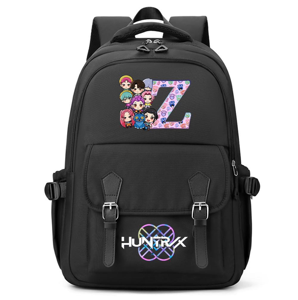 

26 English Letter K-pop Demon Hunters Printed Large Capacity Backpack for Teenger Student Girl Boy Schoolbag Bookbag Women Waterproof Travel Bag