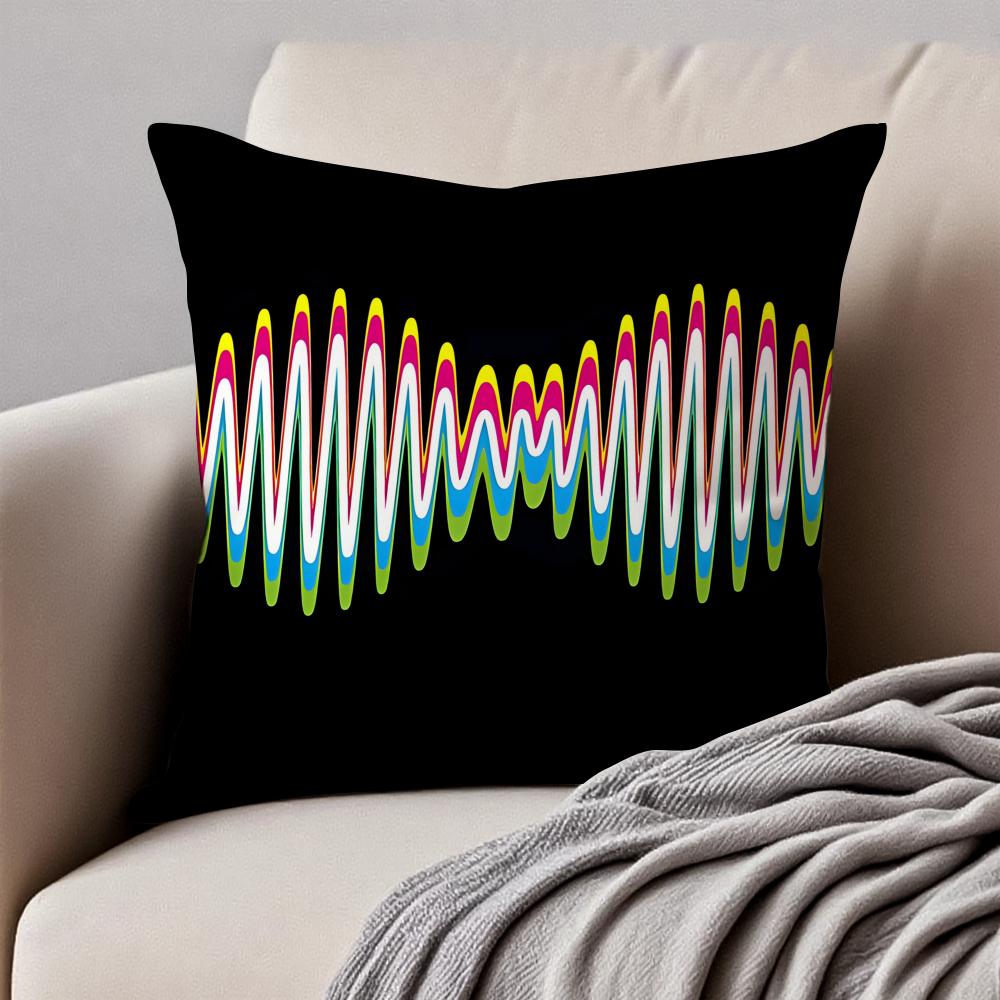 

Indie Rock British Band AArctic Monkeys Cushion Cover Pillowcase Antidustmite Invisible Zipper Short Plush Sofa Cushion 30X30cm