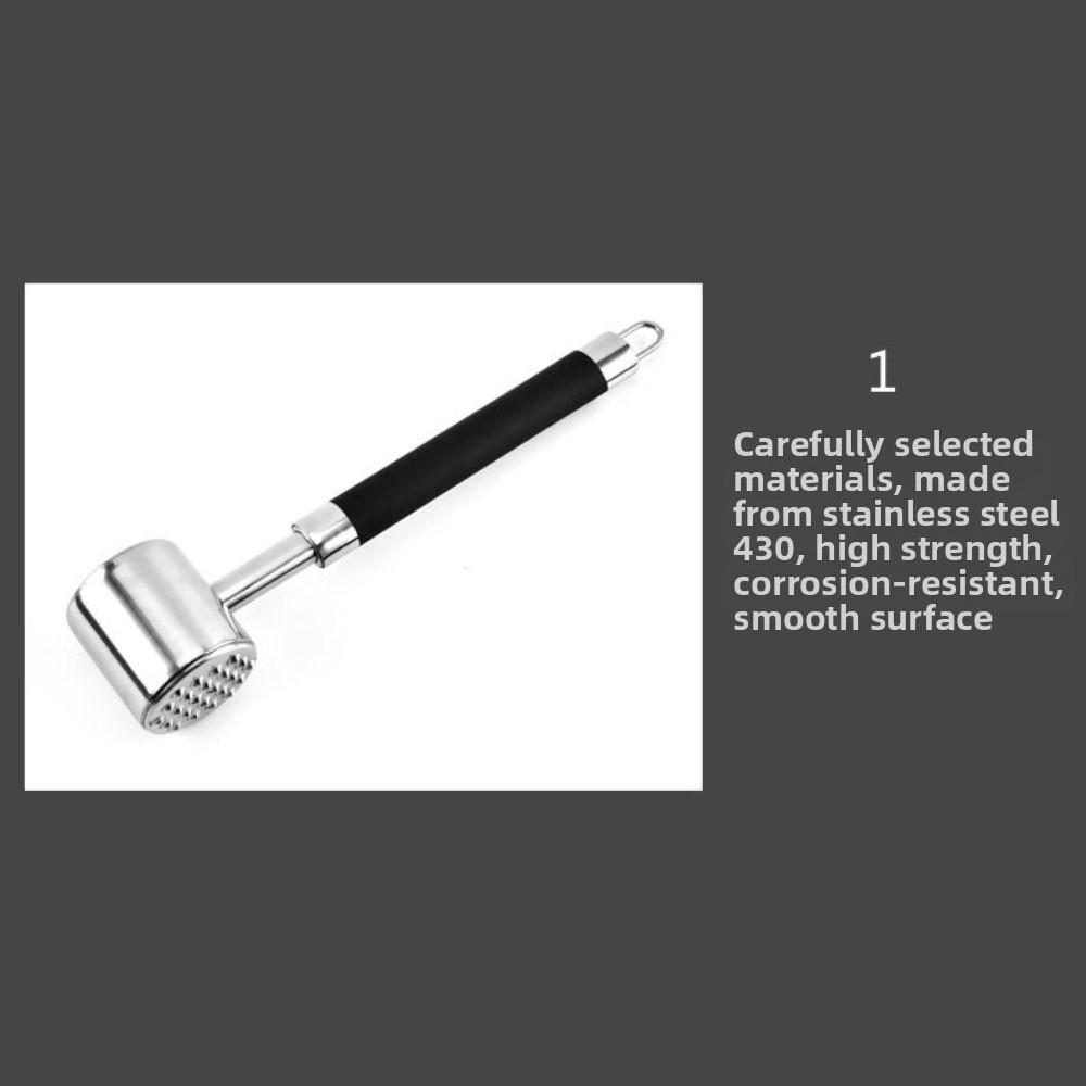 Doppelseitiger Fleischhammer Rutschfester Steakhammer Einfach zu bedienen Lockerer Fleischzartmacher Fleischzubereitung