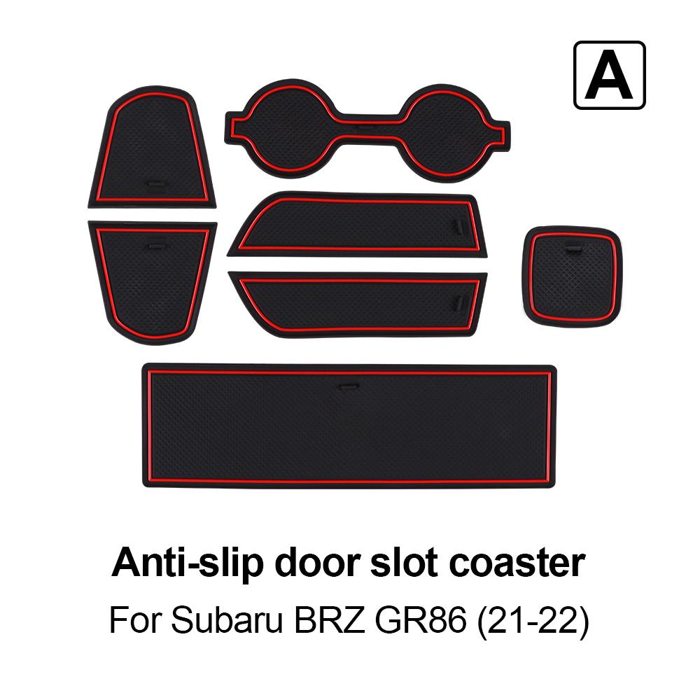 

Anti-Slip Cup Mat For Subaru BRZ Toyota GR86 2025 2025 2025 2025 Dust-proof Rubber Pads Rug Gate Slot Mats Stickers Accessories