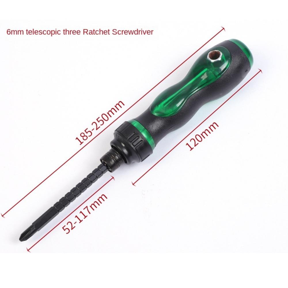 Slotted/Cross Screw Driver Steel Ratchet Screwdriver New Telescopic Screwdriver Home