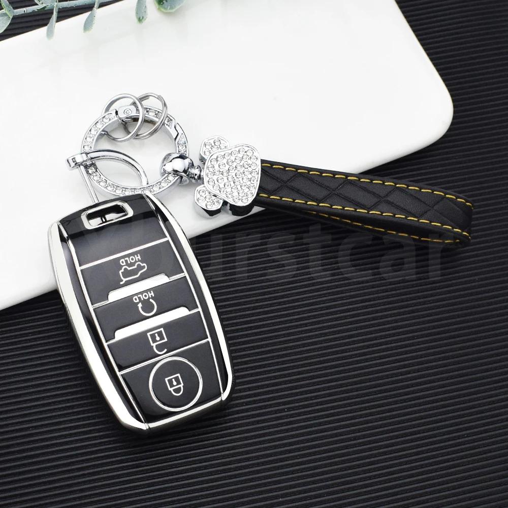 

4 кнопки TPU автомобильный чехол-брелок для KIA Rio Rio5 Sportage Ceed K3 KX3 K4 K5 Cerato Sorento Optima Picanto чехол для дистанционного ключа автомобиля