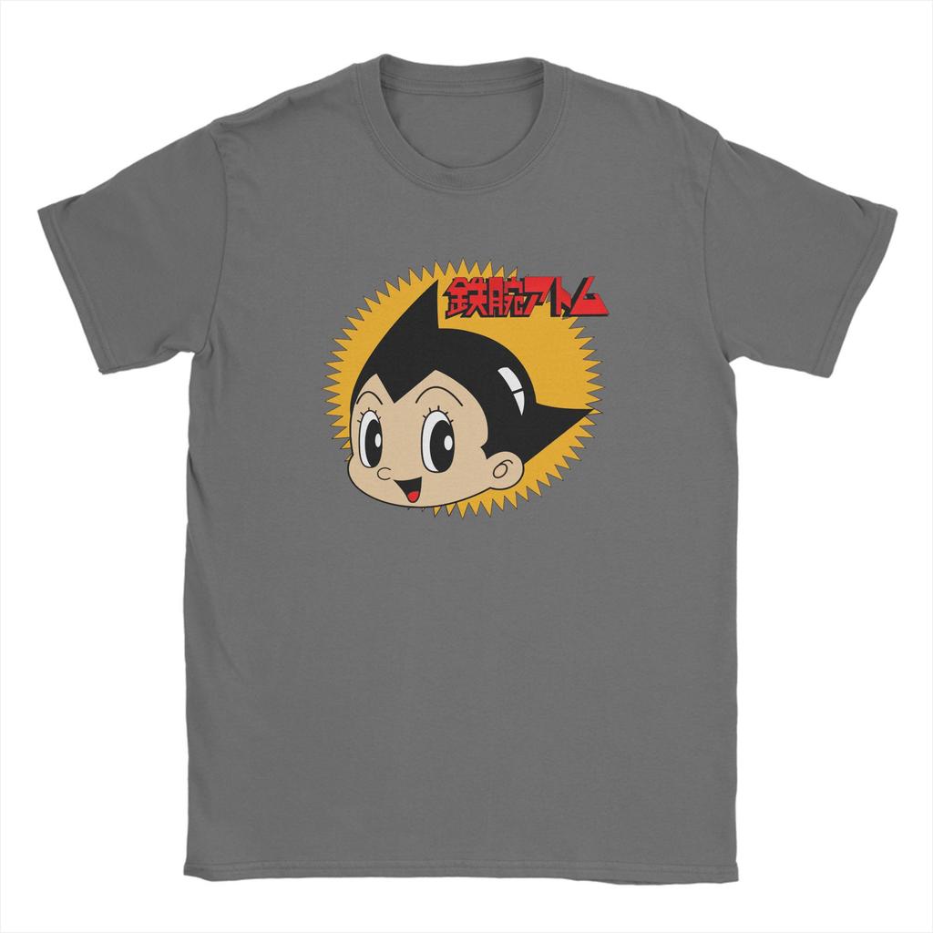 Astro Boy Manga T-Shirt Men  Fun Pure Cotton Tee Shirt O Neck Short Sleeve T Shirt 4XL 5XL Clothes