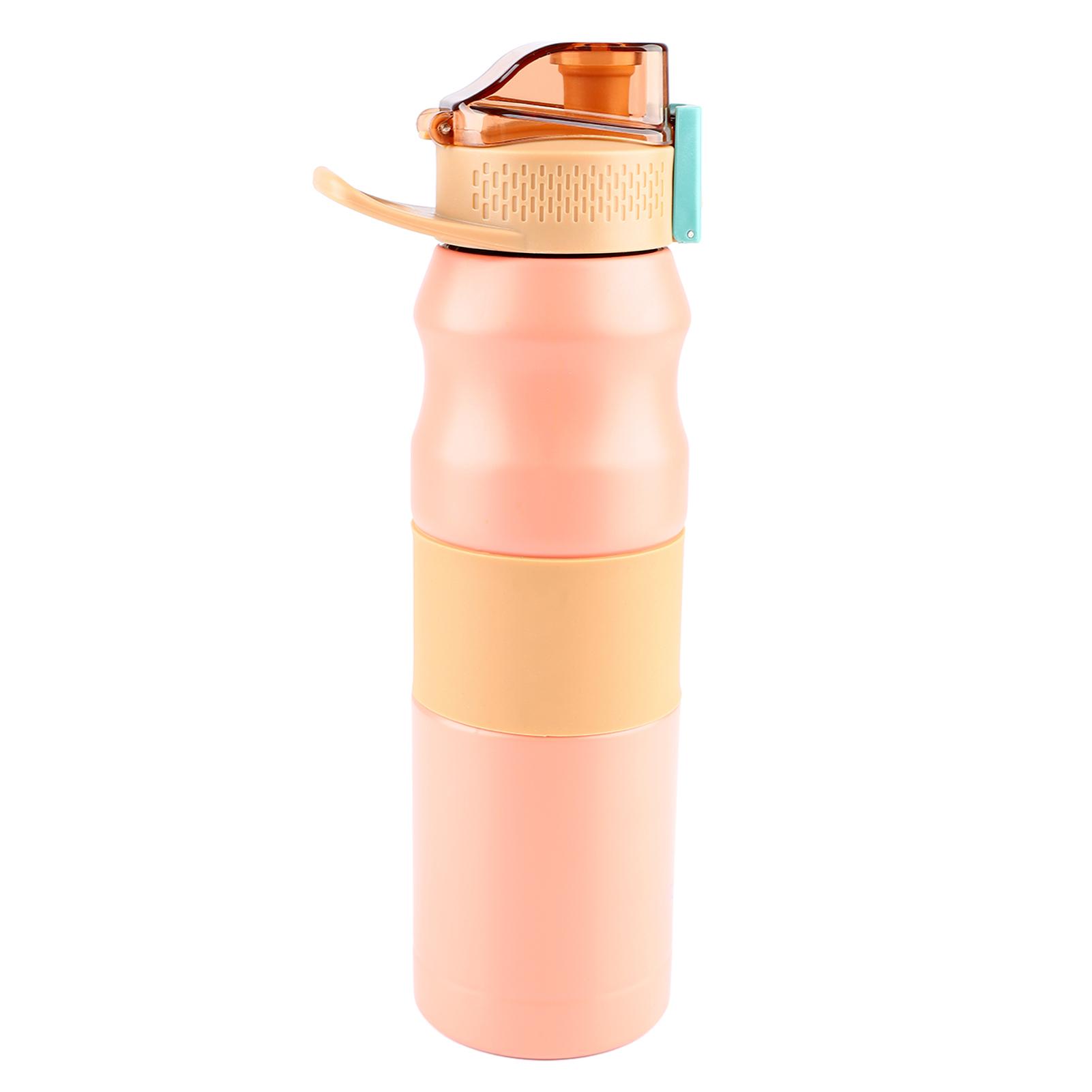 Thermal Cup 304 Stainless Steel Outdoor Portable Travel Student Sports Vacuum Cup High Capacity 680ml Pink