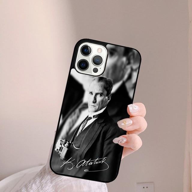 Mustafa Kemal Ataturk Signature Phone Case Cover for iPhone 17 Air 16 15 14 13 11 12 Pro Max Plus Shell Coque