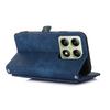 For Xiaomi 14T Case Zipper Pocket 9 Card Slots PU Leather Phone Cover with Wrist Strap