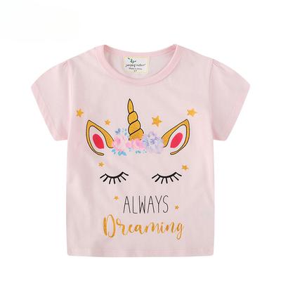 Girls Summer New Children's Short-sleeved T-shirt