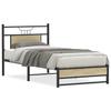 Bed Frame without Mattress Sonoma Oak Finish 80 x 200 cm Wood Based Material