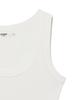GLOWNY G Classic Scoop Neck Sleeveless (White)