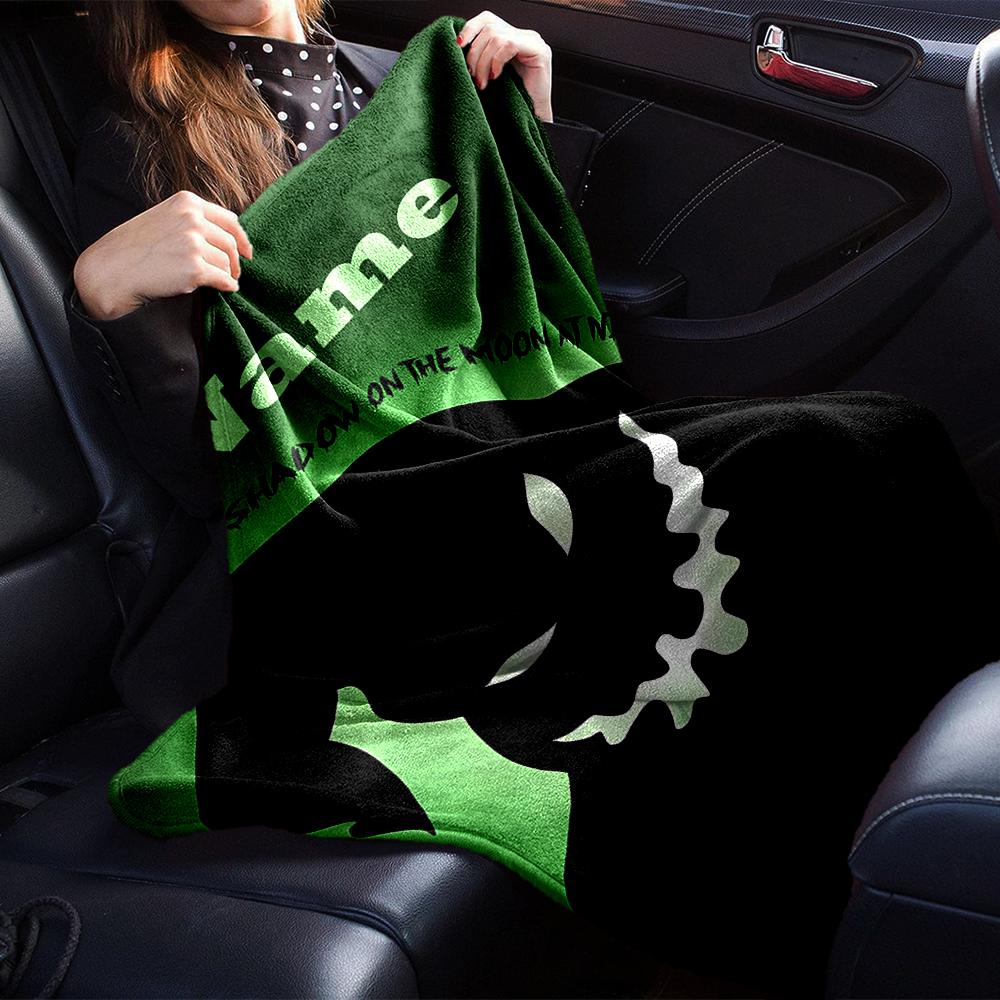 Custom Name The Nightmare Before Christmas Theme Printed Blanket - Perfect for Couch, Bed, Travel & Outdoor Use | Machine Washable, Cozy & Durable.