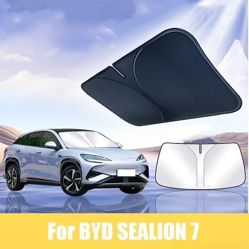 For BYD Sealion 7 Sea Lion 07 EV 2024 2025 2026 2027 Car Windshield Sunshade Cover Anti UV Protection Auto Parts