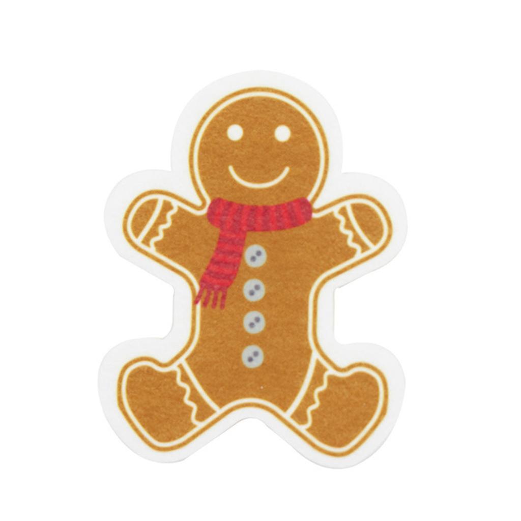 Cleaning Sponge Rubs Christmas Cartoon Cleaning Sponge Wood Pulp Cotton Cleaning Brush Kitchen Bathroom Household Clean