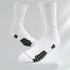 Natural Cotton High Tube Sports Socks Reinforced Heel Toe Antis Odor Daily Workout Basics