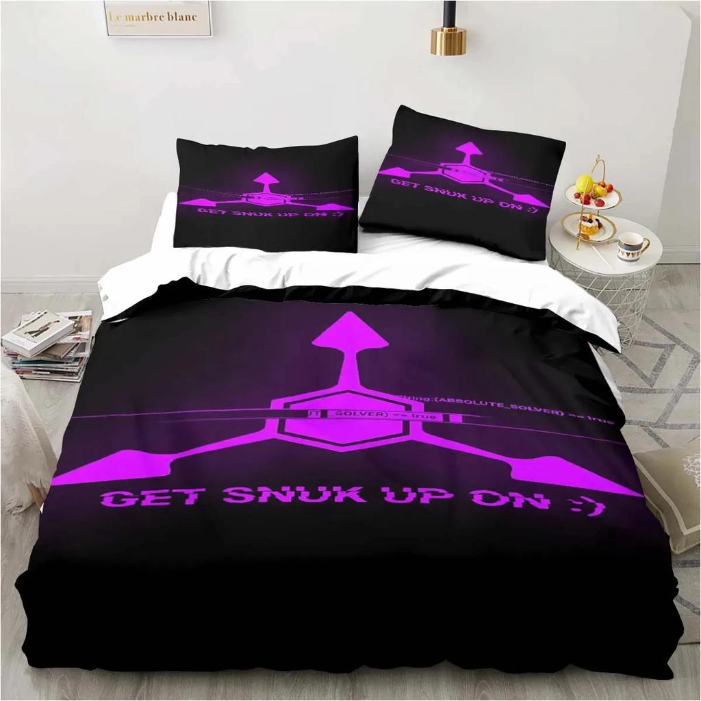 Murder Drones Cartoon Bedding Set Fans Gifts Duvet Cover Set for Kids Adults King Queen Twin Size Boys Girls Bedroom Decor