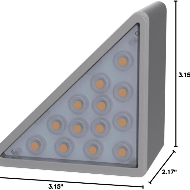 1Pc Solar Stair Lights ,LED Solar Step Lights Outdoor Waterproof ,Outdoor Light Decor for Garden Stair, Deck, Front Step, Front Porch, Patio