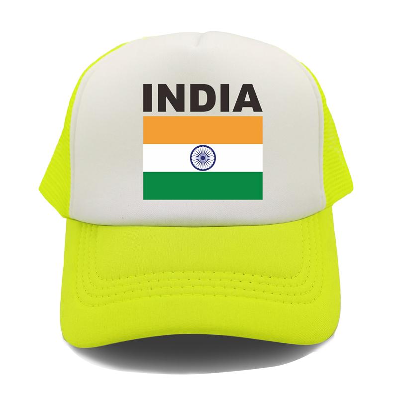 India Flag Trucker Cap Summer Unisex Cool Country Hat Baseball Caps Unisex Outdoor Mesh Net Caps