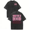 [European Size] Washed Cotton Mom Life T-Shirt - Relaxed Fit