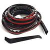 V Shape Car Door Seal Strip Rubber Weather Stripping Dustproof Self Adhesive 4M