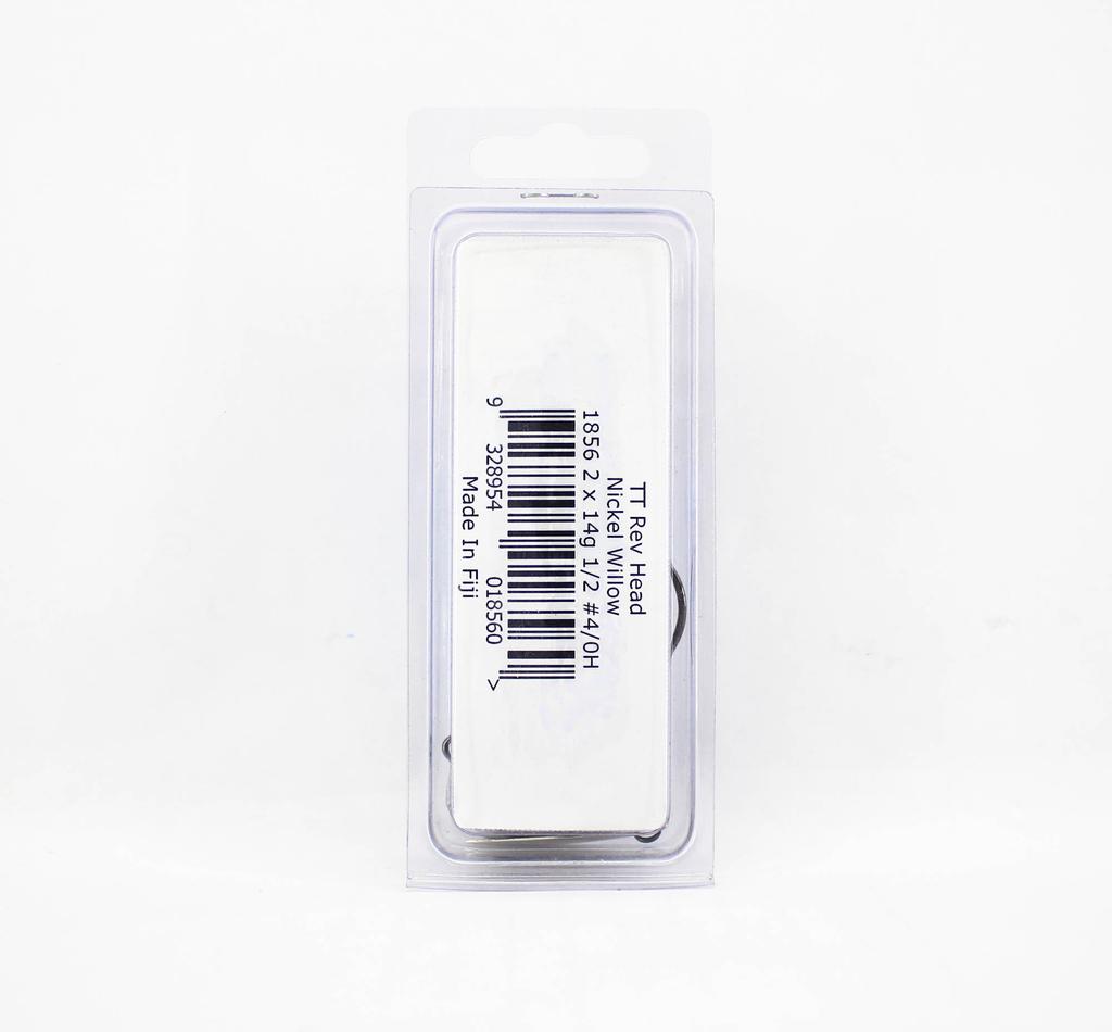 Tackle Tactics TT Rev Head Jigová hlavička HD Nikl Vrbový list 1/2 oz 4/0XH (8560)