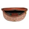 Coach Bethany Canvas Leather Shoulder Bag , Crossbody Bag , Sling Bag , Fanny Pack Women's Red Brown (Unisex) Fanny Packs 39937 B4NQ4