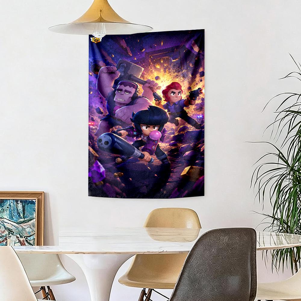 Brawl Stars Boho Wall Tapestry Rustic Farmhouse Ideal for Reading Corner Balcony Dorm Wall Versatile Decor Gallery Wall Gift for Birthday