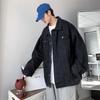 East Rain Black Denim Plus FUN215 Men's Jacket, Spring, Autumn, Winter, Sizes,