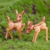 Deer Animal Plant Fairy Garden Miniature Landscape Crafts Decor Ornament