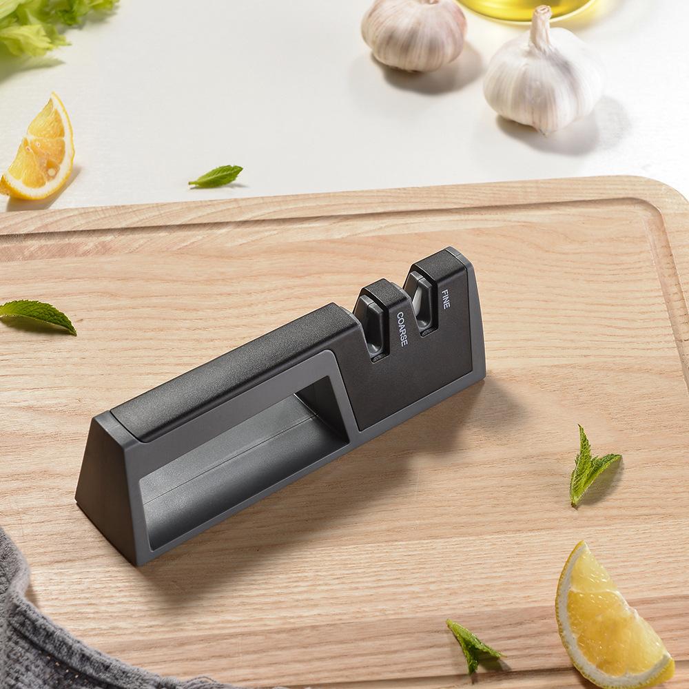 1pcs Two-stage Knife Sharpener Handheld Quick Sharpening Stone Kitchen Household Small Knife Sharpener