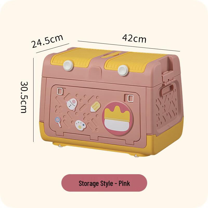 

Складной бытовой ящик для хранения с крышкой и ручкой Standard