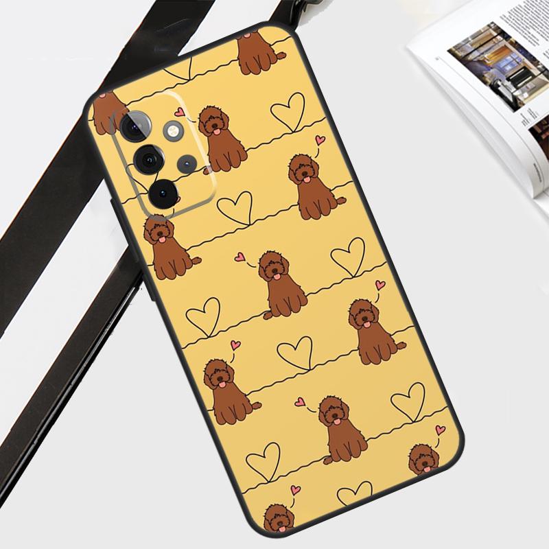 Brown Cockapoo Case For Samsung Galaxy A54 A34 A14 A56 A36 A26 A16 A06 A12 A22 A32 A52 A13 A53 A15 A35 A55