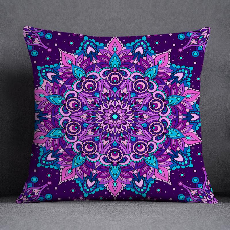 

45x45 см Mandura Винтажный узор, домашний декор, наволочка, богемный декор в стиле хиппи, гостиная, диван, офисная подушка на талию, чехол для подушки 40x40cm