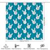 Blue Bunny Face Shower Curtain With Rabbit Pattern For Bathroom Decor Waterproof Fabric For Home Use