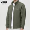 JEEP SPIRIT Men's Casual Quick-Dry Stand Collar Knit Jacket