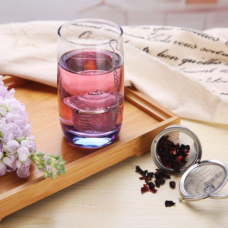 Passoire à Épices à Thé Boule à Assaisonnement Maille Boule d'Herbes Acier Inoxydable Théière Verrouillable Filtre à Thé
