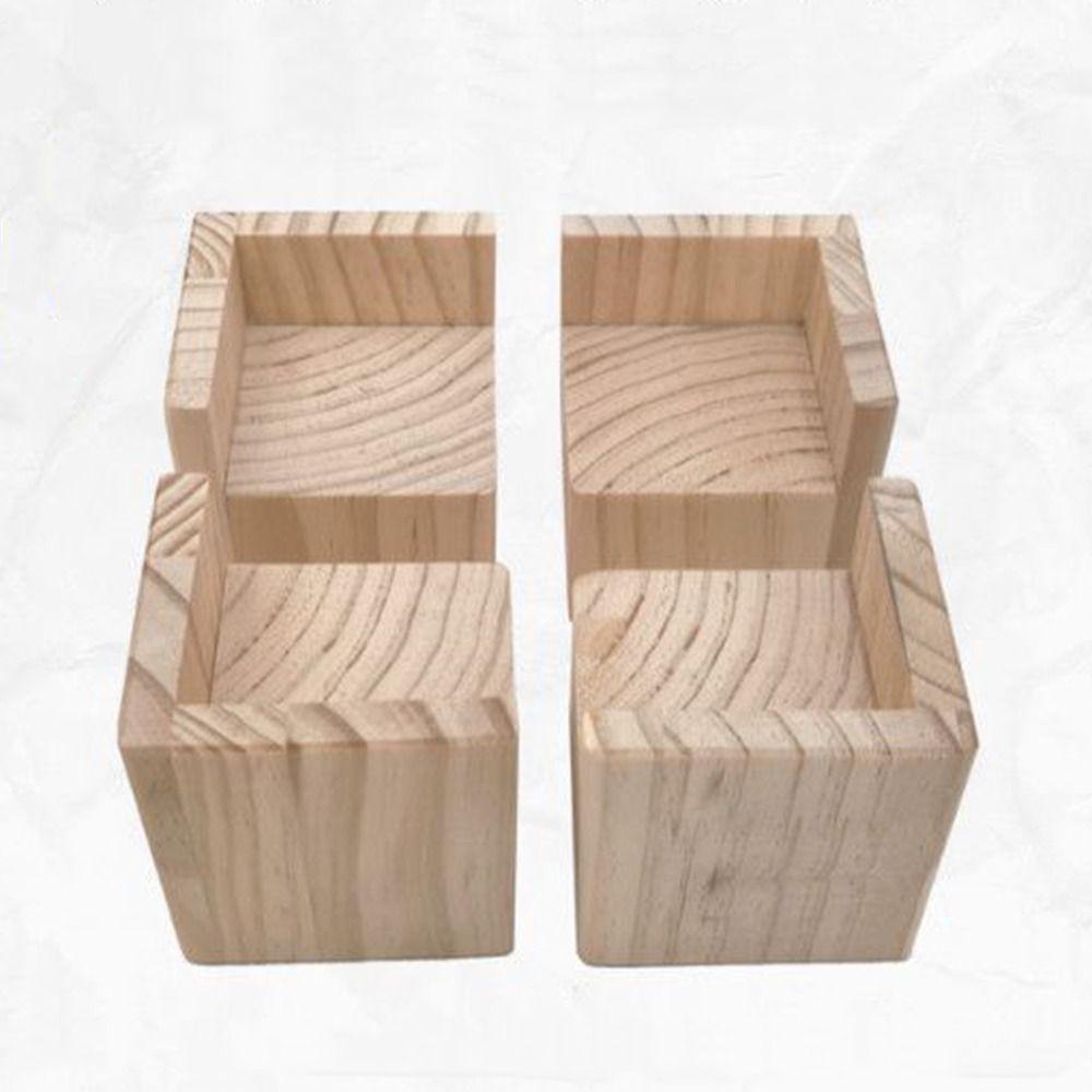 Picior Mobilă Lemn Masiv Înălțătoare Masă Ridicabilă Înălțătoare Pat Înălțător Pătuț Pad Înălțător Instrument de Poziționare