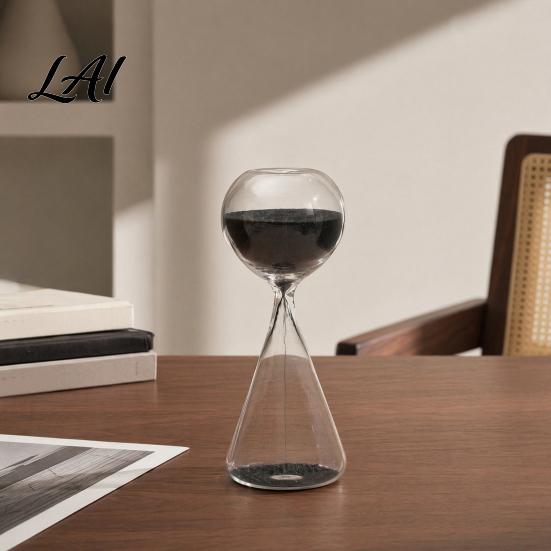 Sand Timer Decor Hourglass Ornaments 15 Min Timer Nordic Minimalist Office Desk Home Decor Artistic Glass Desktop Gift Stress Relief