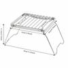 Sliver Backpacking Grill Stainless Steel Folding Grill Rack Campfire Grill  Camping Grate