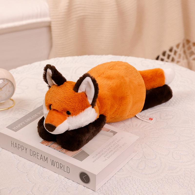 Peluche Animale Forestale Carino di Alta Qualità Cuscino Morbido Procione Coccodrillo Bradipo Volpe Giocattolo di Peluche Decorazione per la Casa Regalo di Accompagnamento