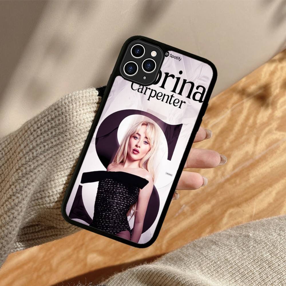 Singer S-Sabrina C-Carpenter Phone Case For iPhone 17 16 15 14 13 12 11 Pro Max Plus PC+TPU Shockproof Back Cover
