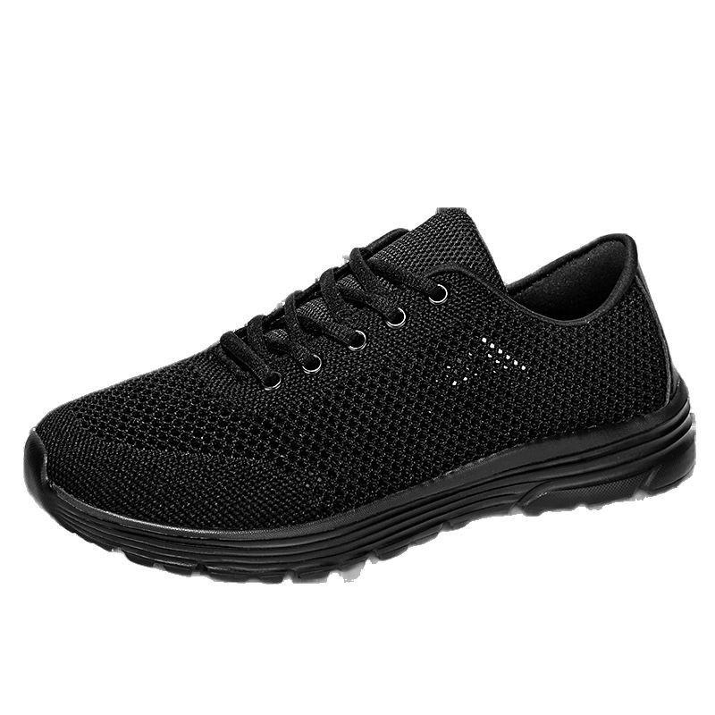 Black women's shoes versatile sports shoes women's summer new lightweight travel leisure mesh breathable running shoes