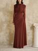 Elegant Pleated One-Shoulder Dress - New Slim-Fit Women's Fashion