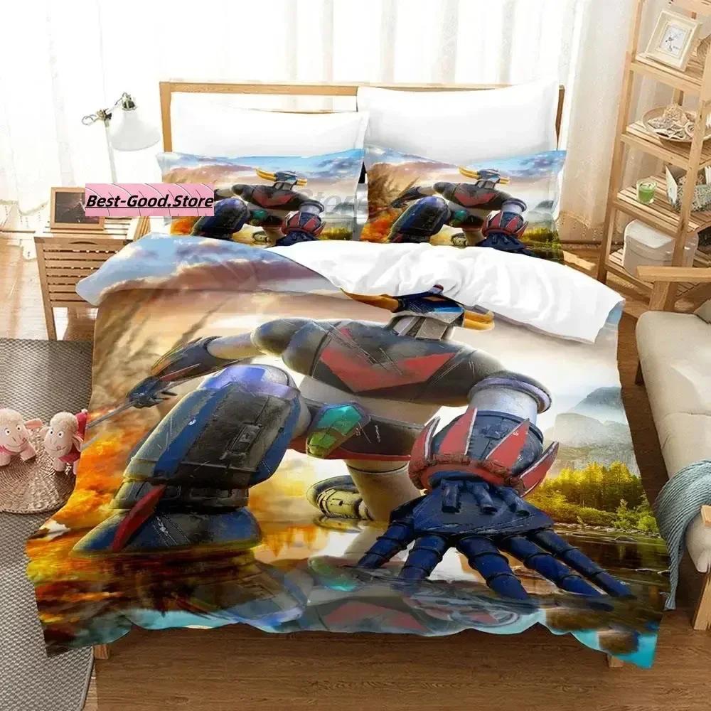 

Mechanical Goldorak Bedding Set Single Twin Full Queen King Size Bed Set Aldult Kid Bedroom Duvetcover Sets Cartoon Bed 70x133cm 2pcs