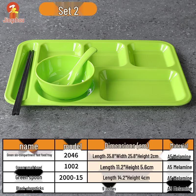 

Divided Melamine Cafeteria Tray Set