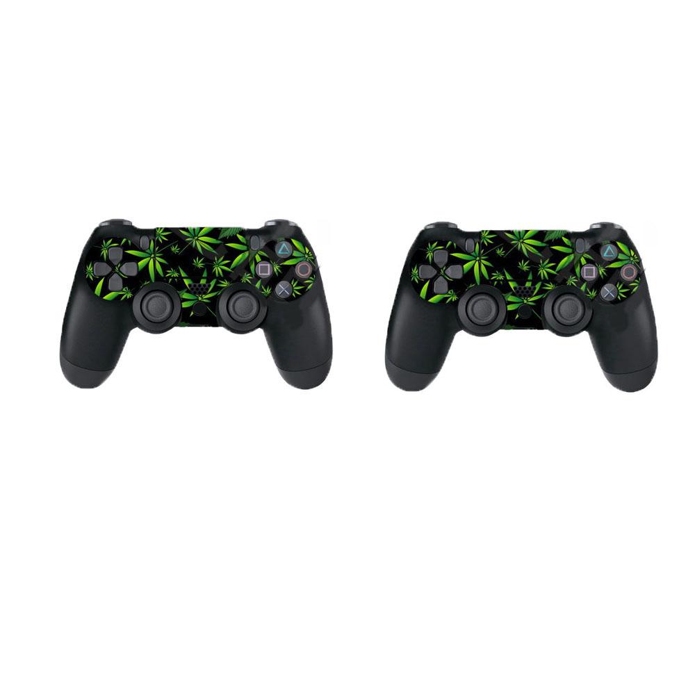 Ochranná nálepka proti poškrábání na konzoli + nálepky na ovladače pro PS4 Slim