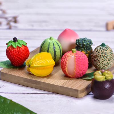 Watermelon Strawberry Pineapple Cantaloupe Mango Durian Dragon Fruit Figurine Miniature Fairy Garden Decoration Accessories